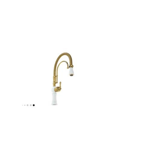 شیر آشپزخانه فنری سفید طلایی مدل بیزانس ارسال با باربری